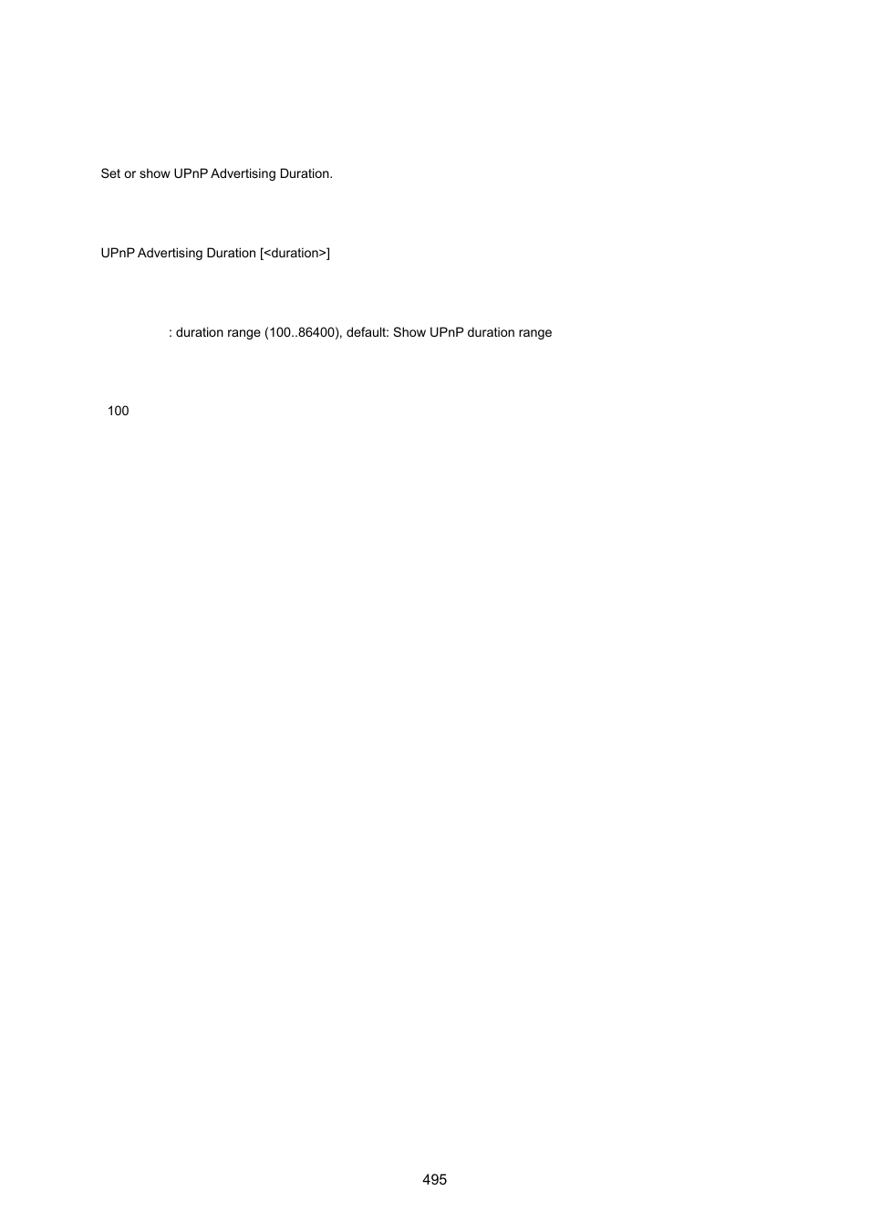 Upnp advertising duration | PLANET WGSW-20160HP User Manual | Page 495 / 555