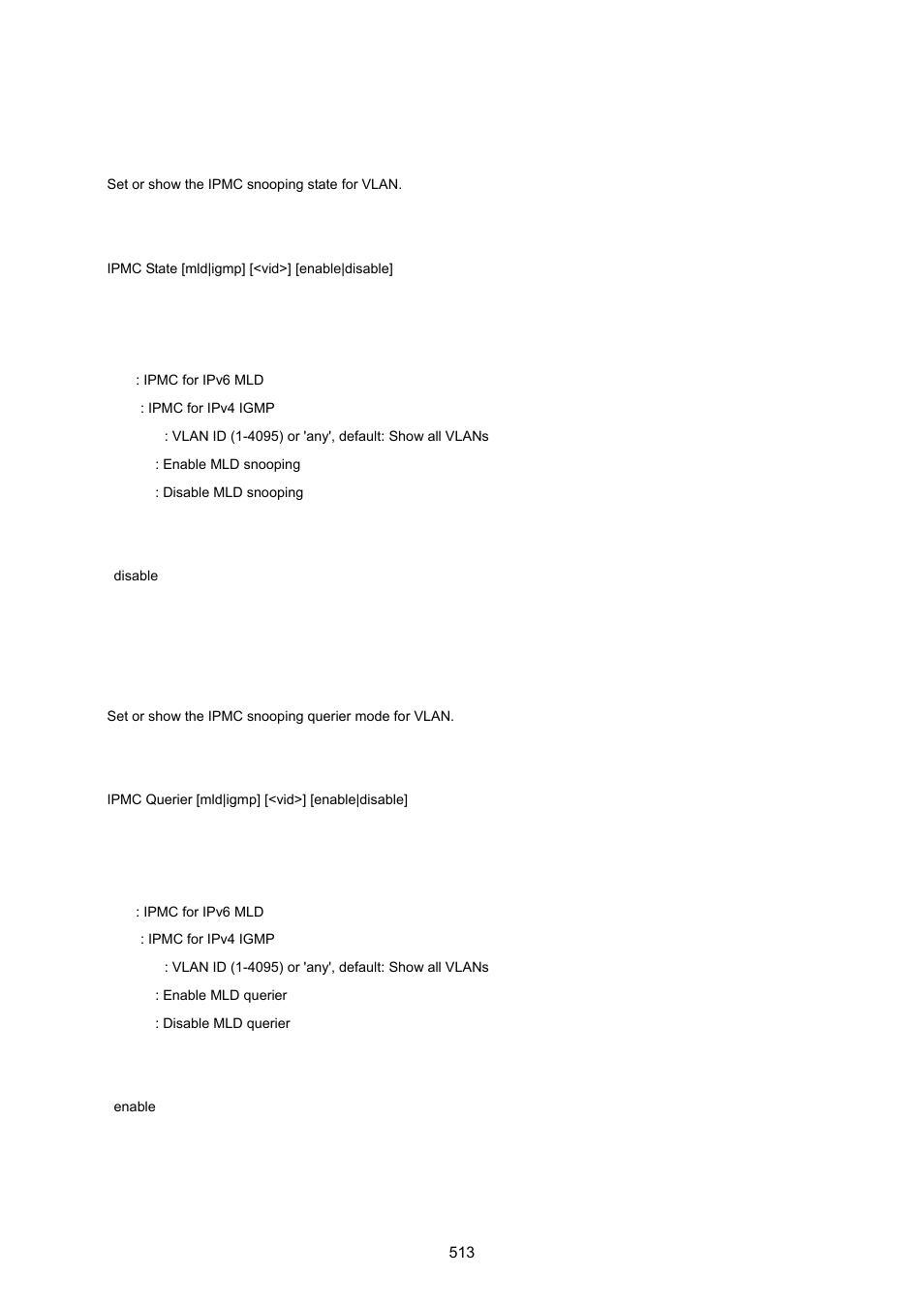Ipmc state, Ipmc querier | PLANET WGSW-20160HP User Manual | Page 513 / 555