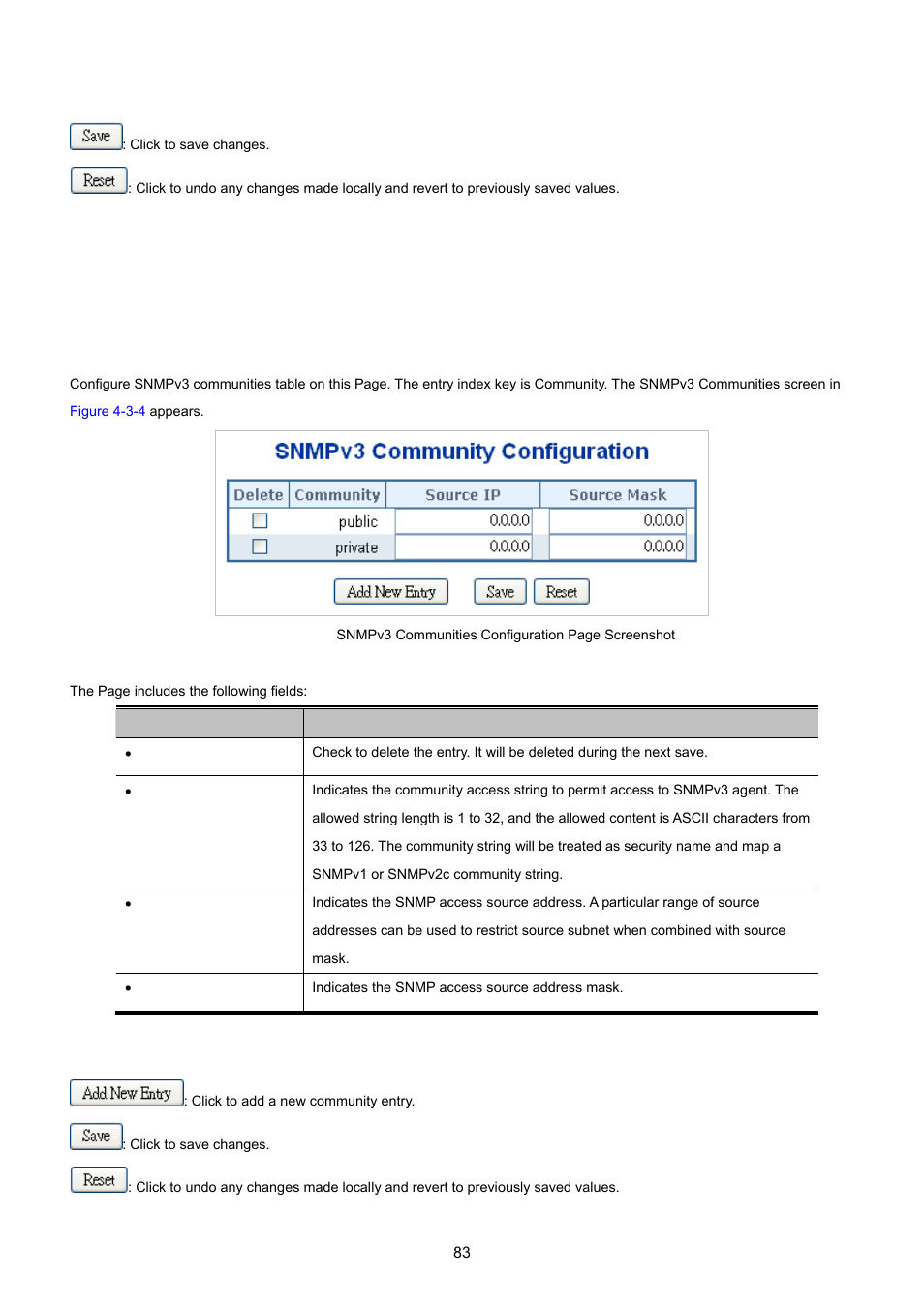 5 snmpv3 configuration, 1 snmpv3 communities | PLANET WGSW-20160HP User Manual | Page 83 / 555