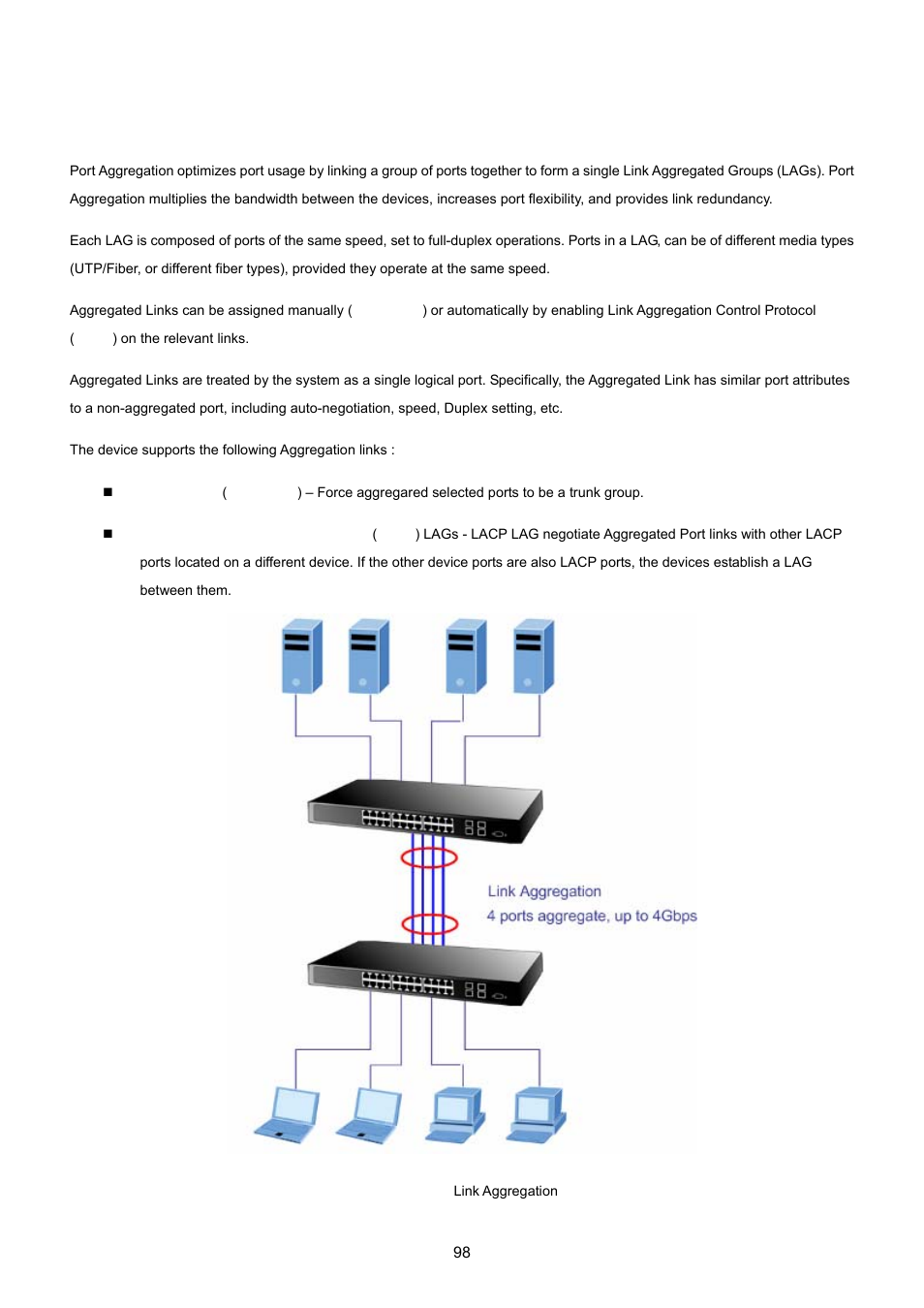 5 link aggregation | PLANET WGSW-20160HP User Manual | Page 98 / 555