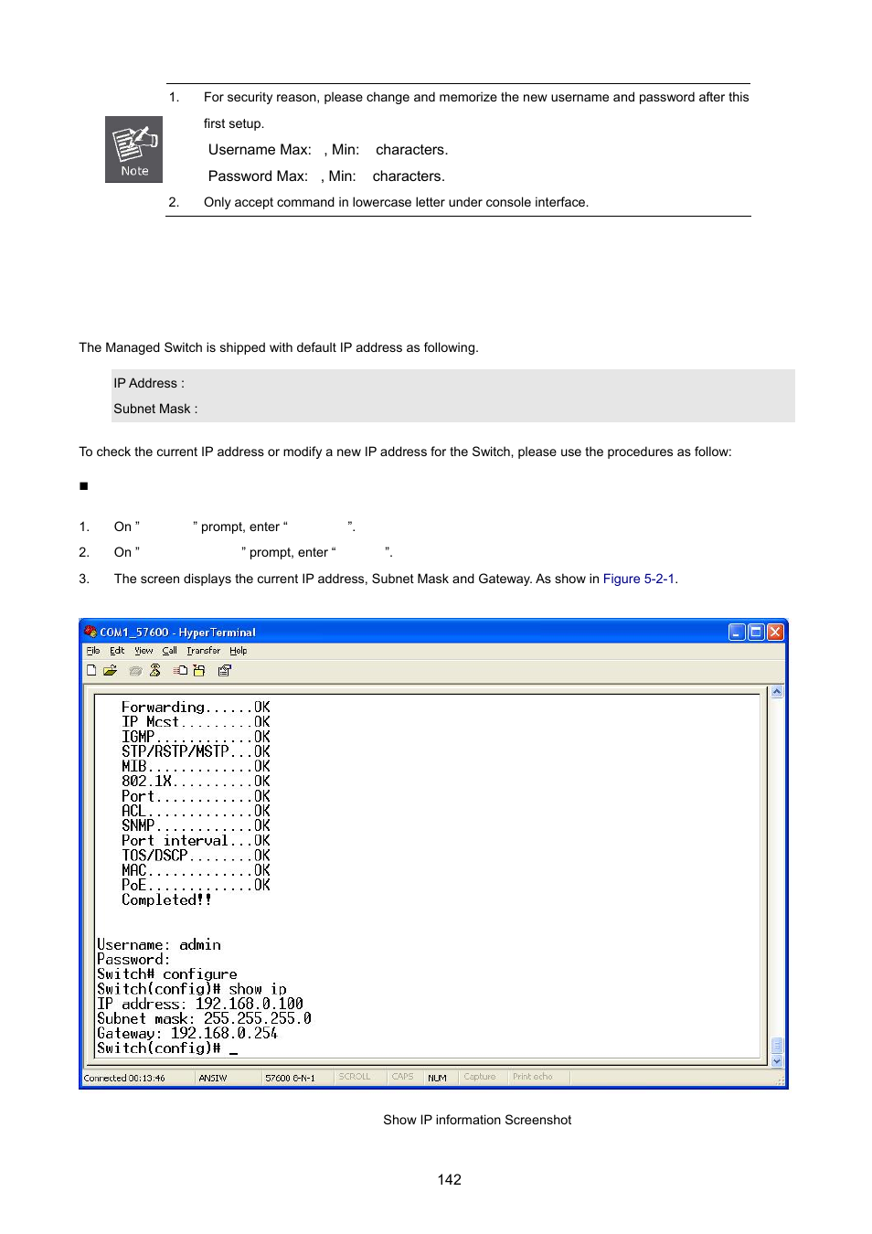 2 configure ip address | PLANET WGSW-2620HP User Manual | Page 142 / 211