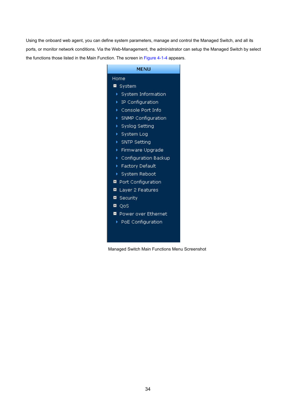 PLANET WGSW-2620HP User Manual | Page 34 / 211