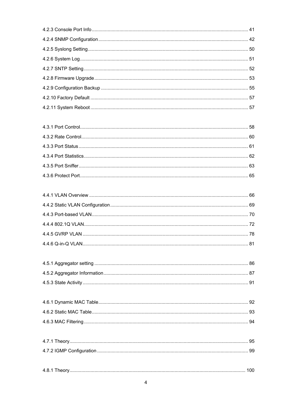 PLANET WGSW-2620HP User Manual | Page 4 / 211