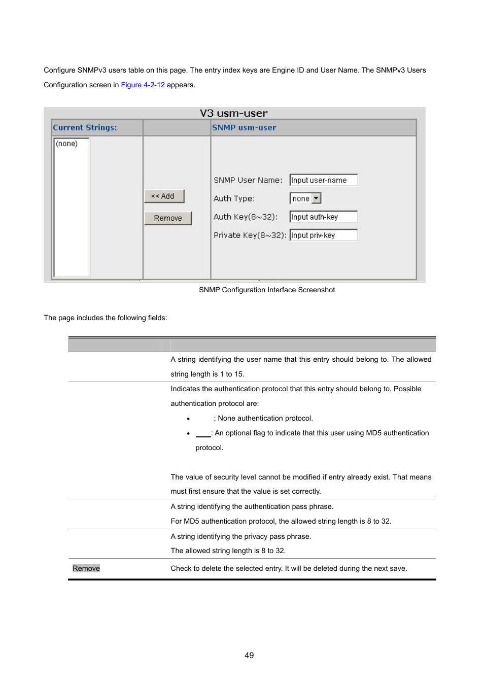 8 snmp v3 usm-user | PLANET WGSW-2620HP User Manual | Page 49 / 211