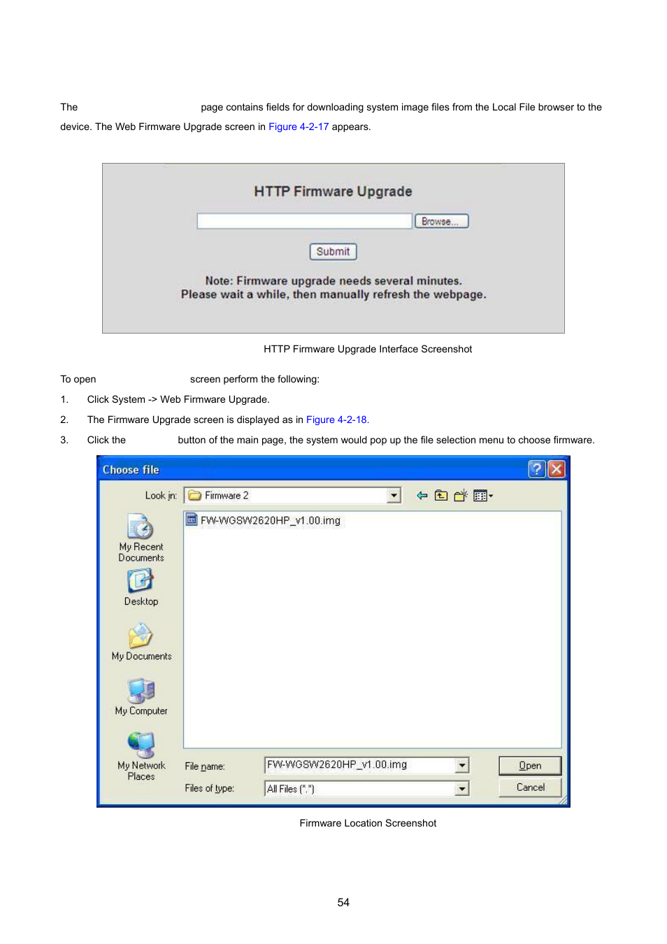 2 http firmware upgrade | PLANET WGSW-2620HP User Manual | Page 54 / 211