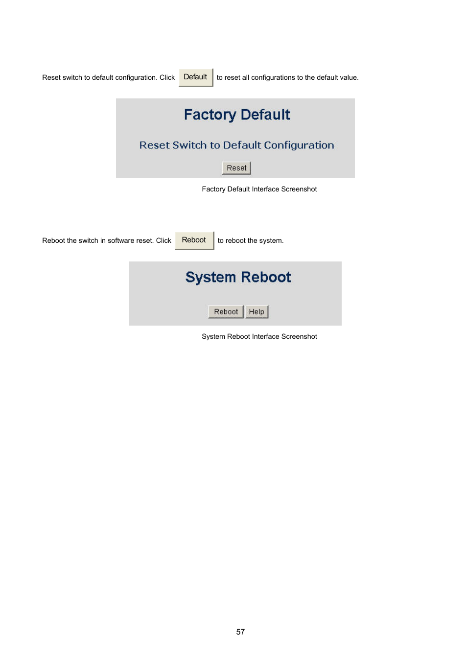 10 factory default, 11 system reboot | PLANET WGSW-2620HP User Manual | Page 57 / 211