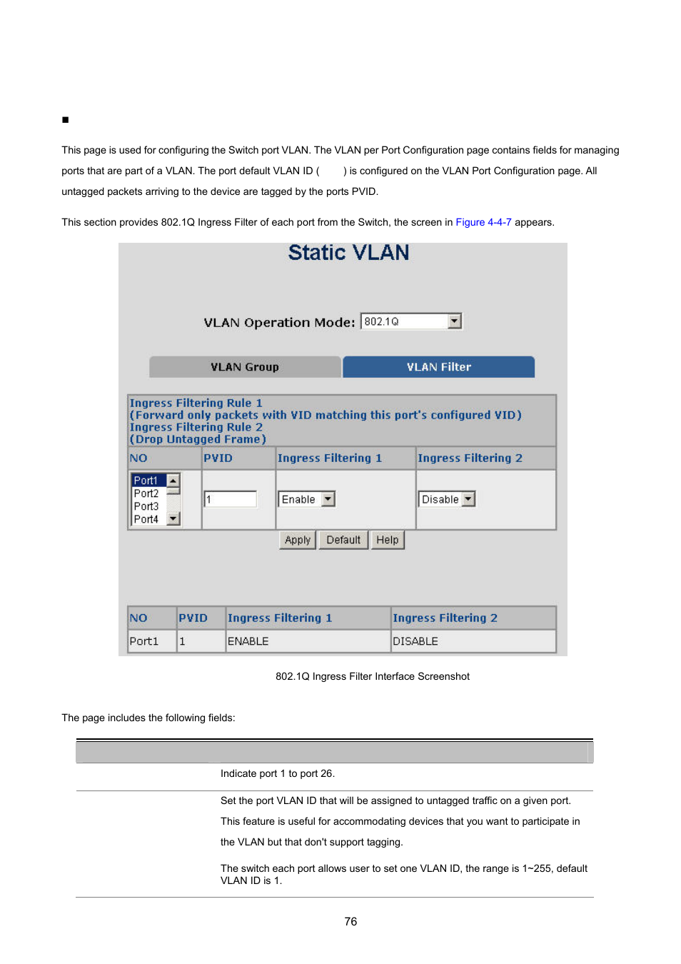 2 vlan filter | PLANET WGSW-2620HP User Manual | Page 76 / 211