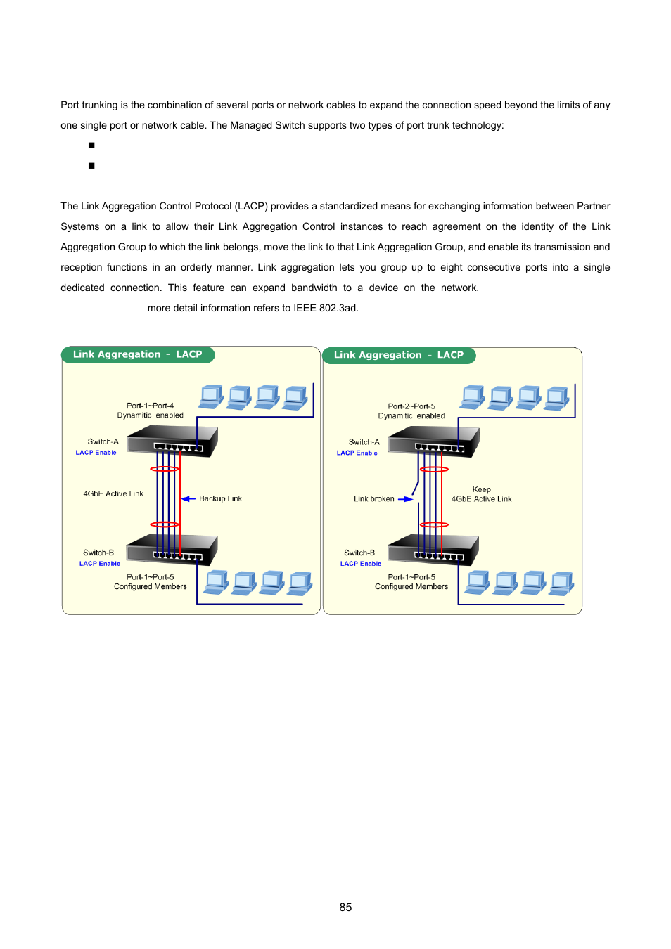 5 trunking | PLANET WGSW-2620HP User Manual | Page 85 / 211