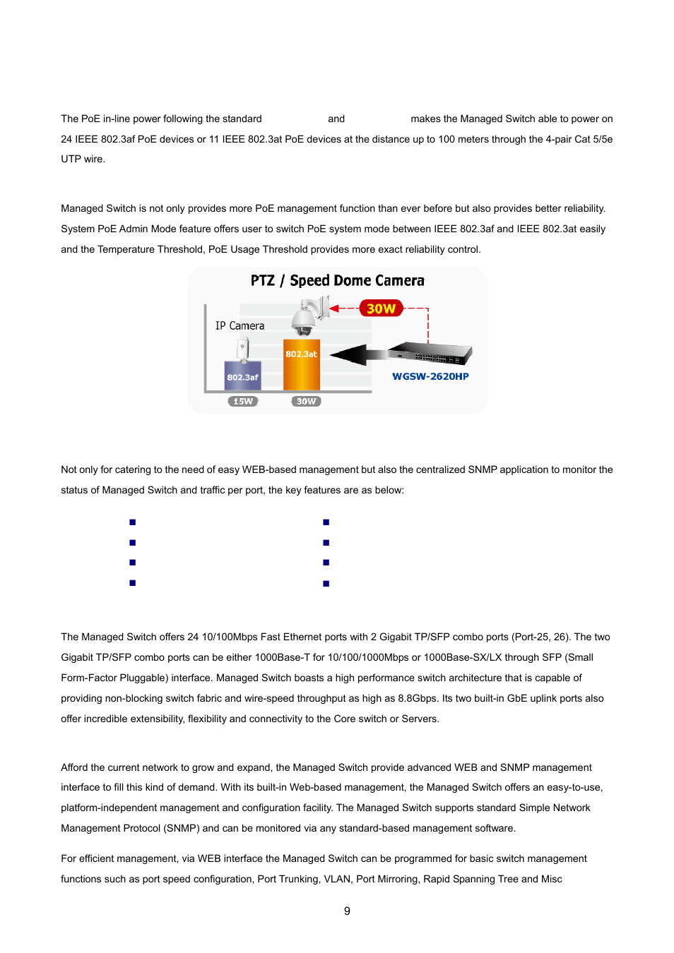 2 product description | PLANET WGSW-2620HP User Manual | Page 9 / 211