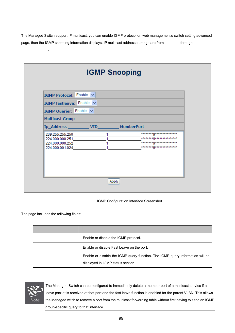 2 igmp configuration | PLANET WGSW-2620HP User Manual | Page 99 / 211