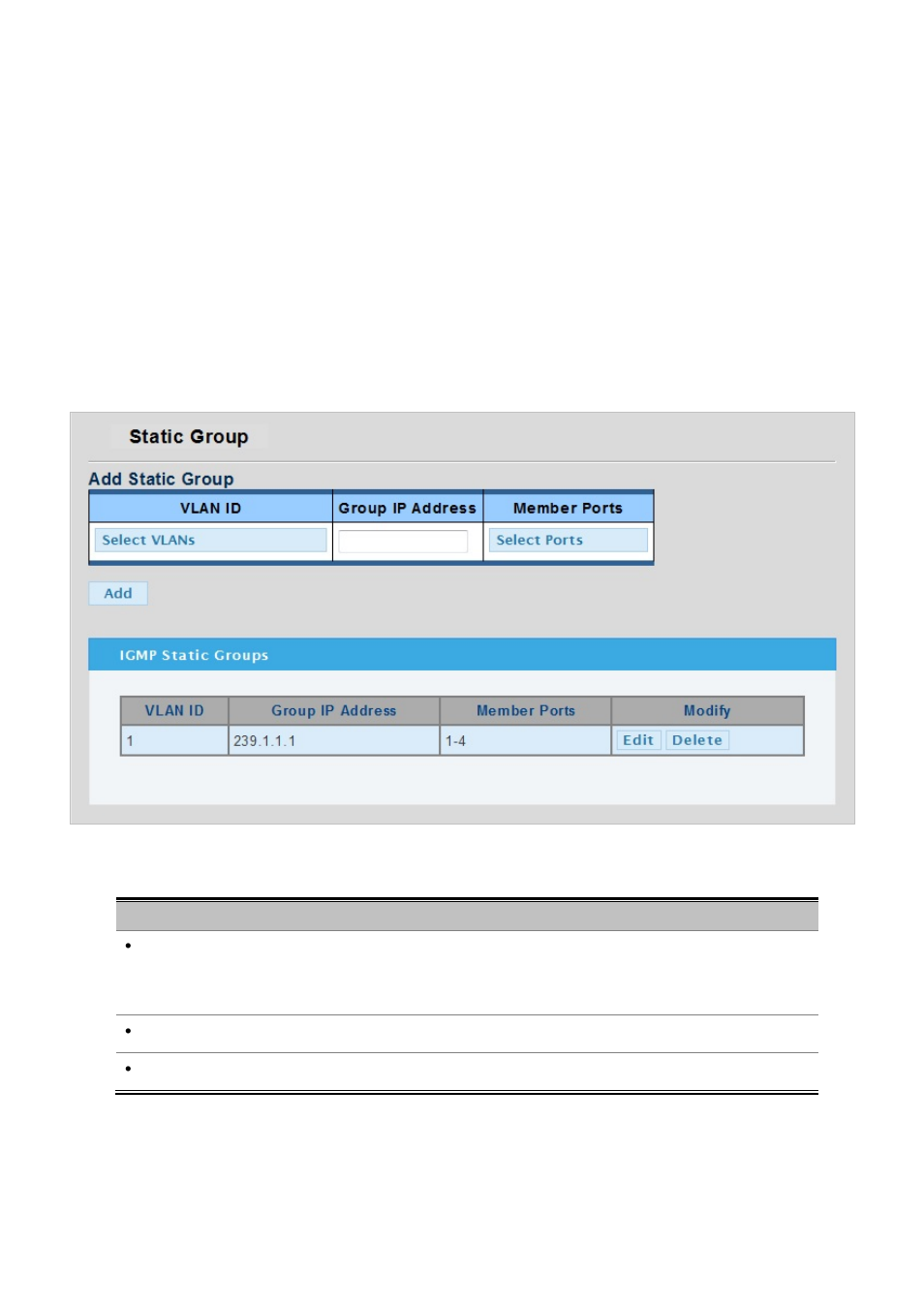 5 igmp static group | PLANET WGSW-28040P User Manual | Page 144 / 324