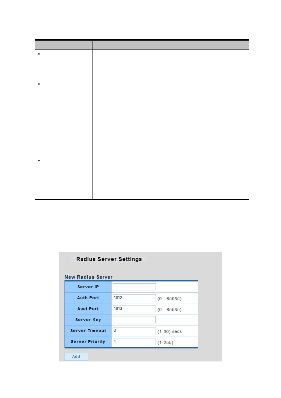 5 radius server setting | PLANET WGSW-28040P User Manual | Page 176 / 324