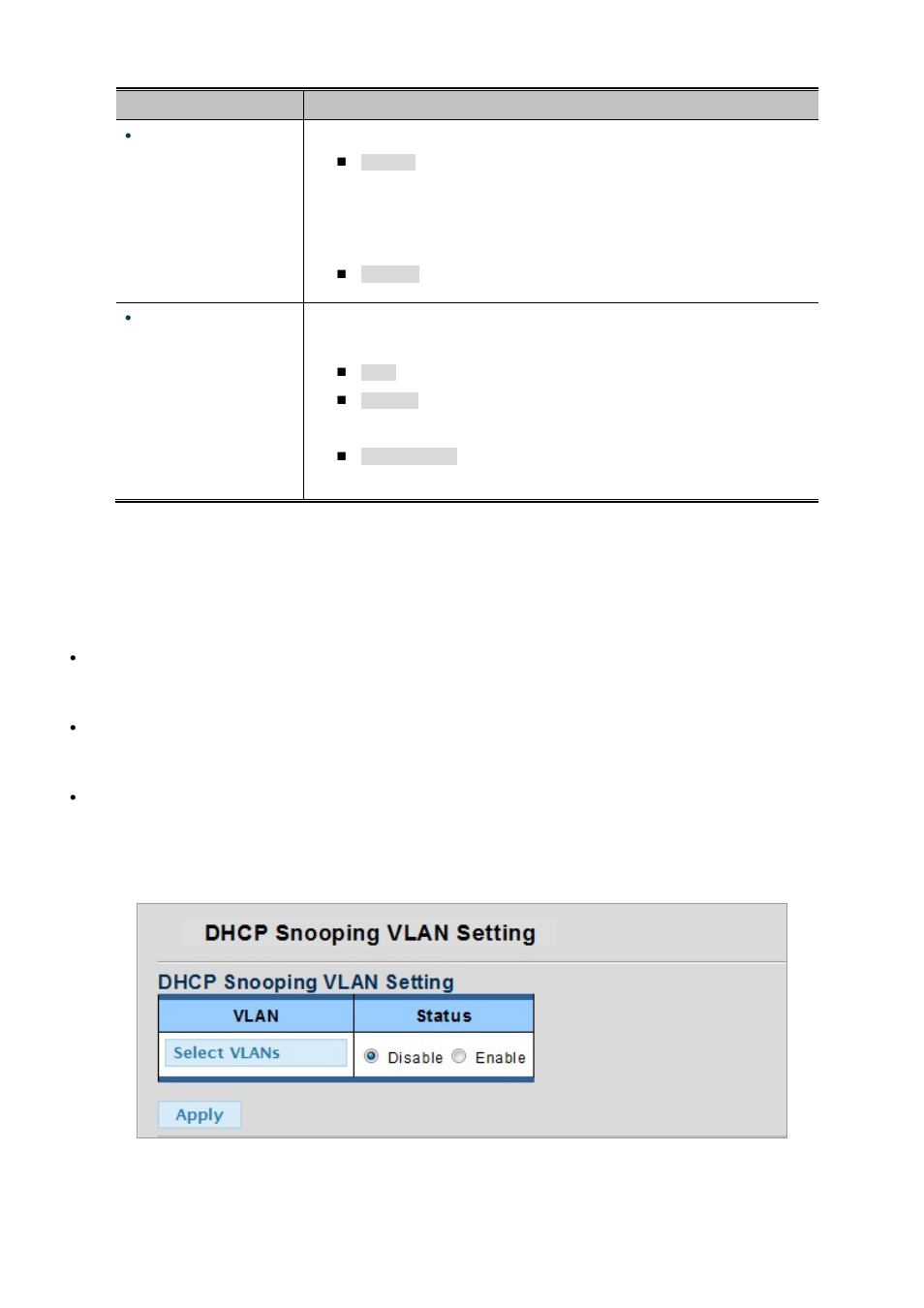 4 dhcp snooping vlan setting | PLANET WGSW-28040P User Manual | Page 181 / 324
