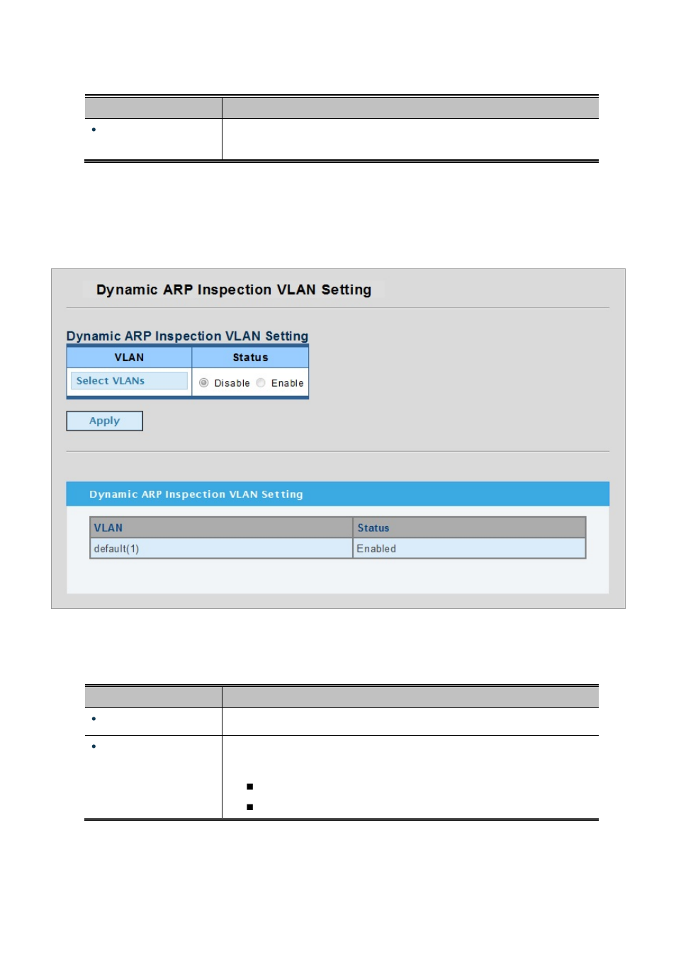 2 dynamic arp inspection vlan setting | PLANET WGSW-28040P User Manual | Page 187 / 324