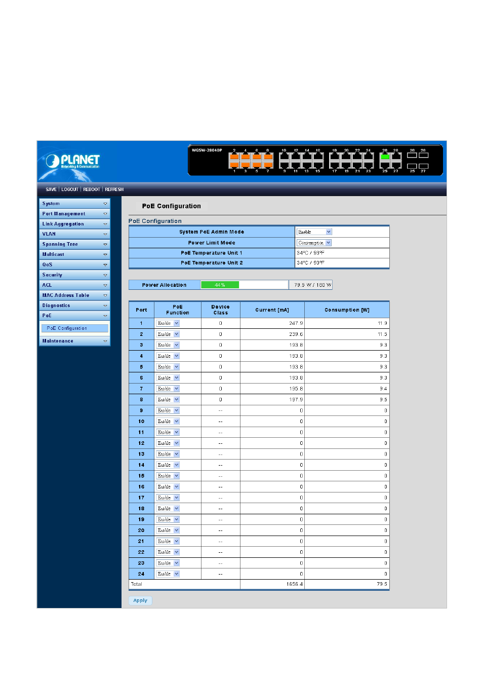 PLANET WGSW-28040P User Manual | Page 209 / 324