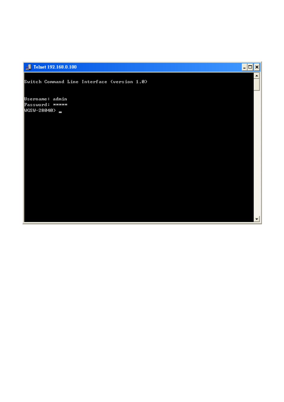 2 telnet login | PLANET WGSW-28040P User Manual | Page 221 / 324
