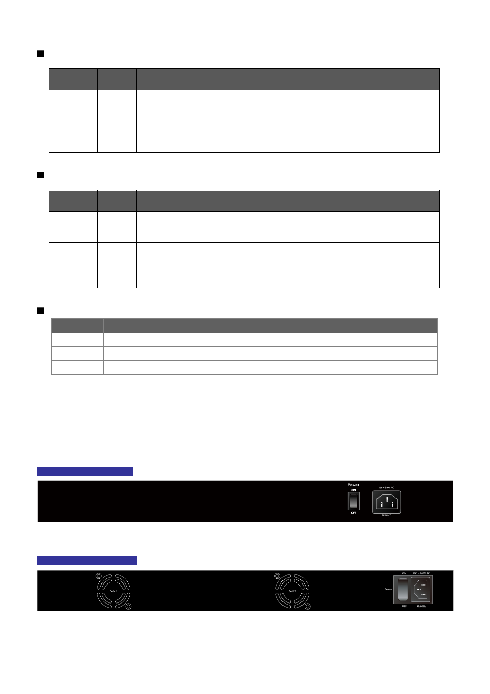 3 switch rear panel | PLANET WGSW-28040P User Manual | Page 26 / 324