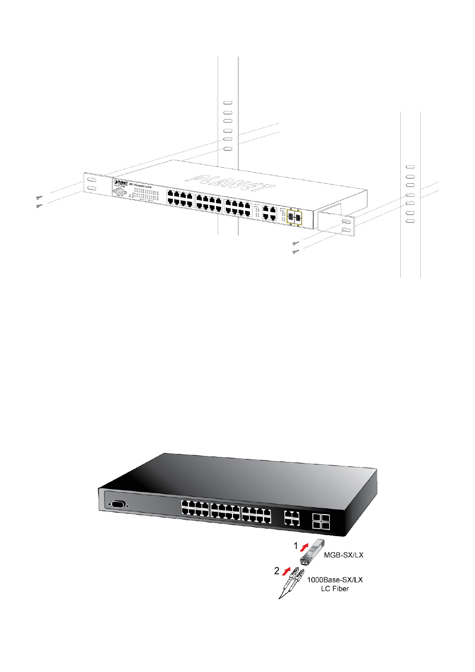 3 installing the sfp transceiver | PLANET WGSW-28040P User Manual | Page 30 / 324