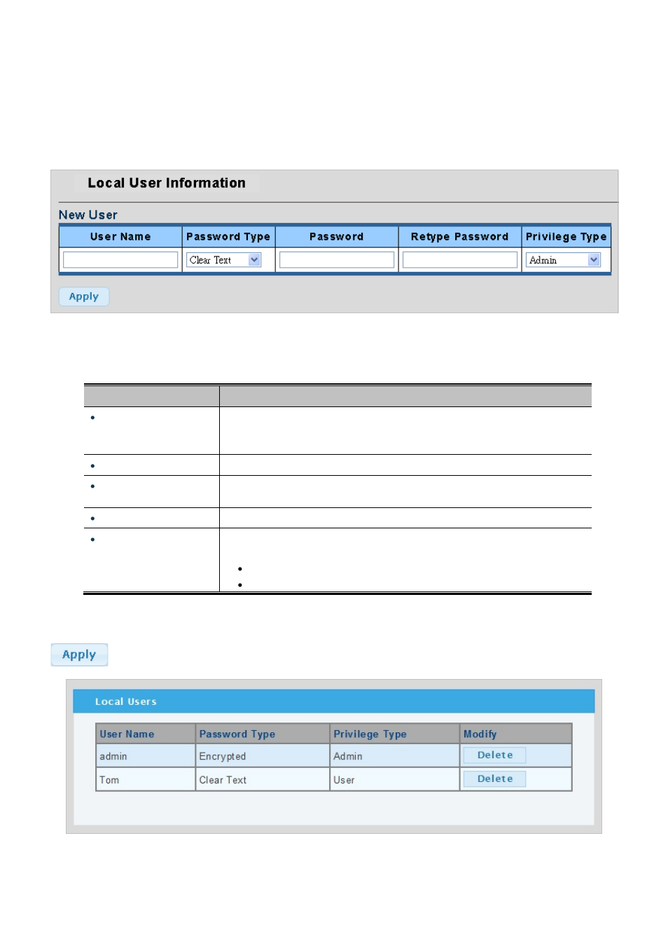 4 user configuration | PLANET WGSW-28040P User Manual | Page 49 / 324