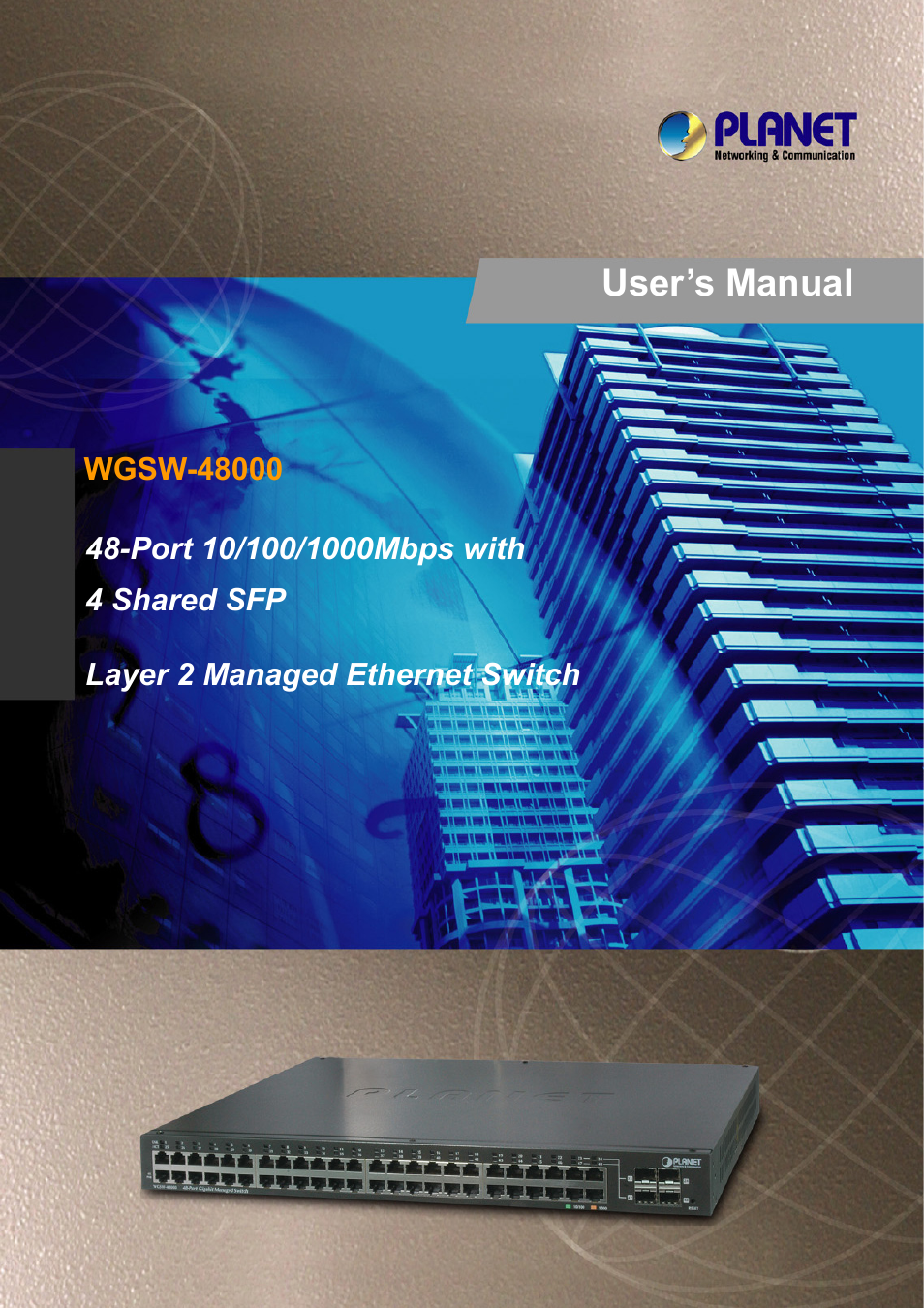 PLANET WGSW-48000 User Manual | 293 pages