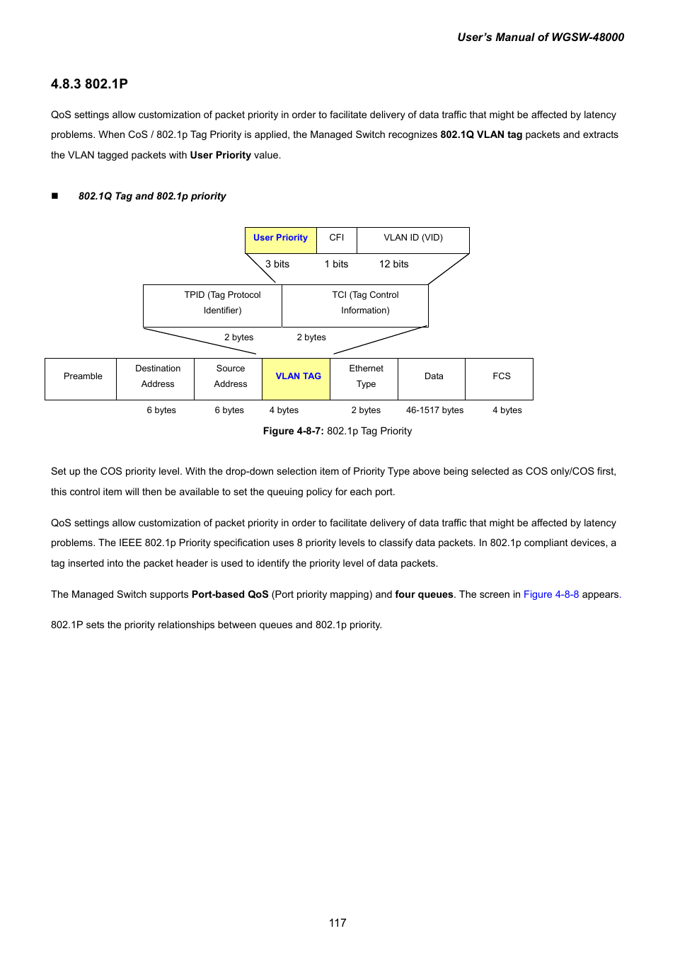 3 802.1p | PLANET WGSW-48000 User Manual | Page 117 / 293