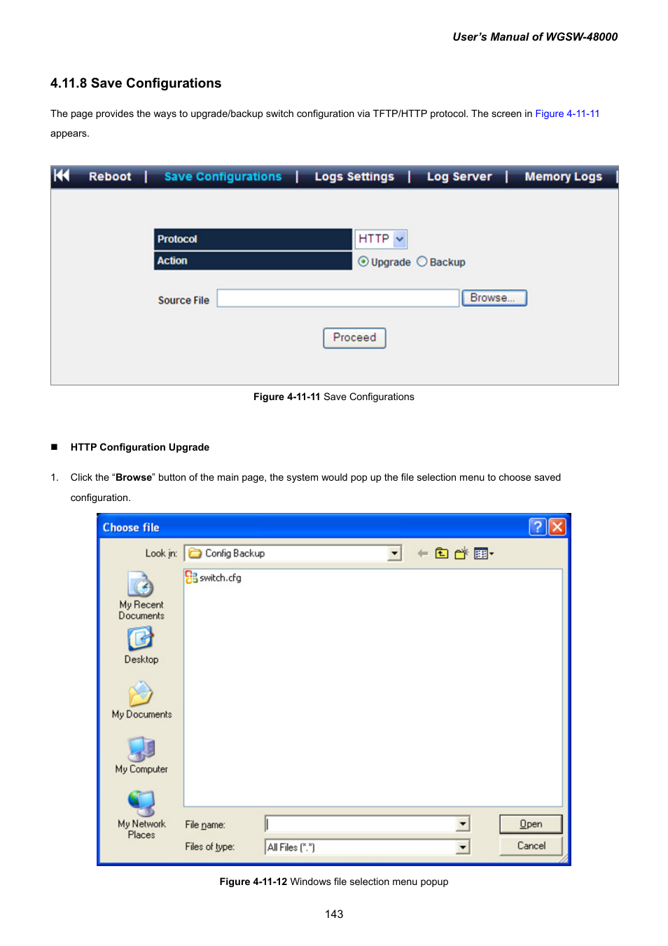 8 save configurations | PLANET WGSW-48000 User Manual | Page 143 / 293