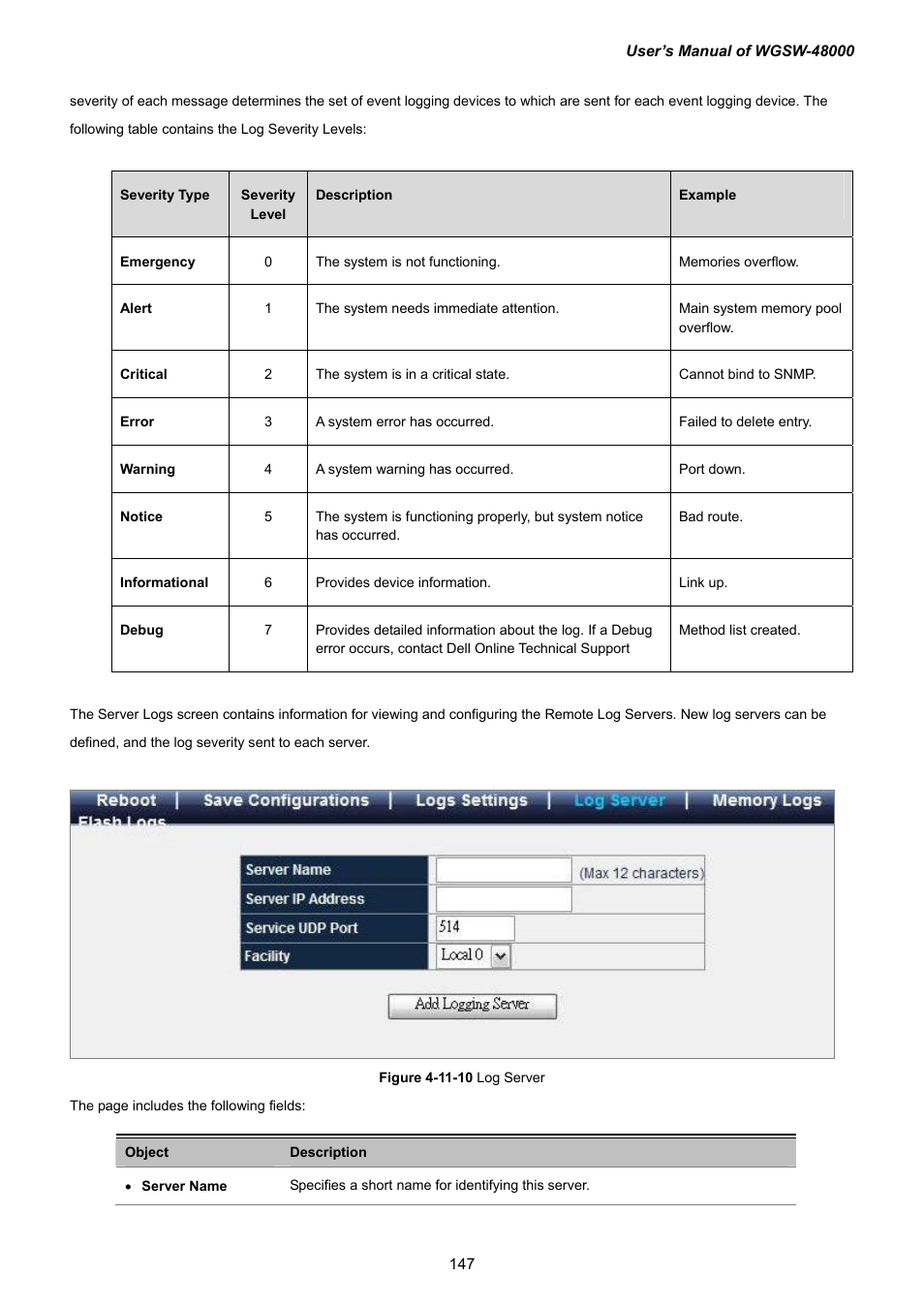 PLANET WGSW-48000 User Manual | Page 147 / 293