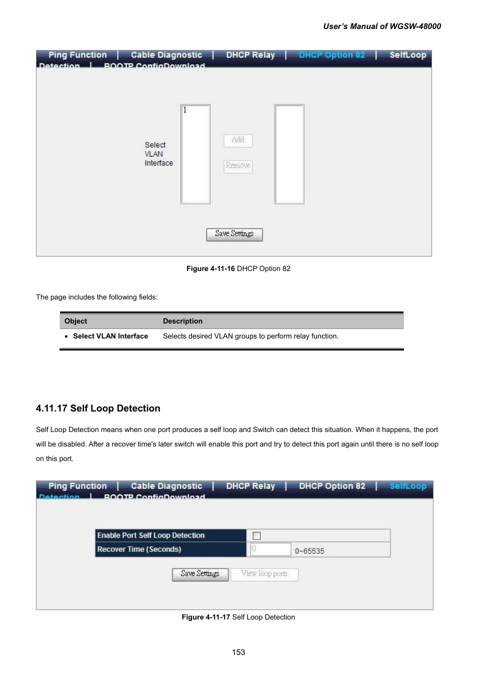 17 self loop detection | PLANET WGSW-48000 User Manual | Page 153 / 293