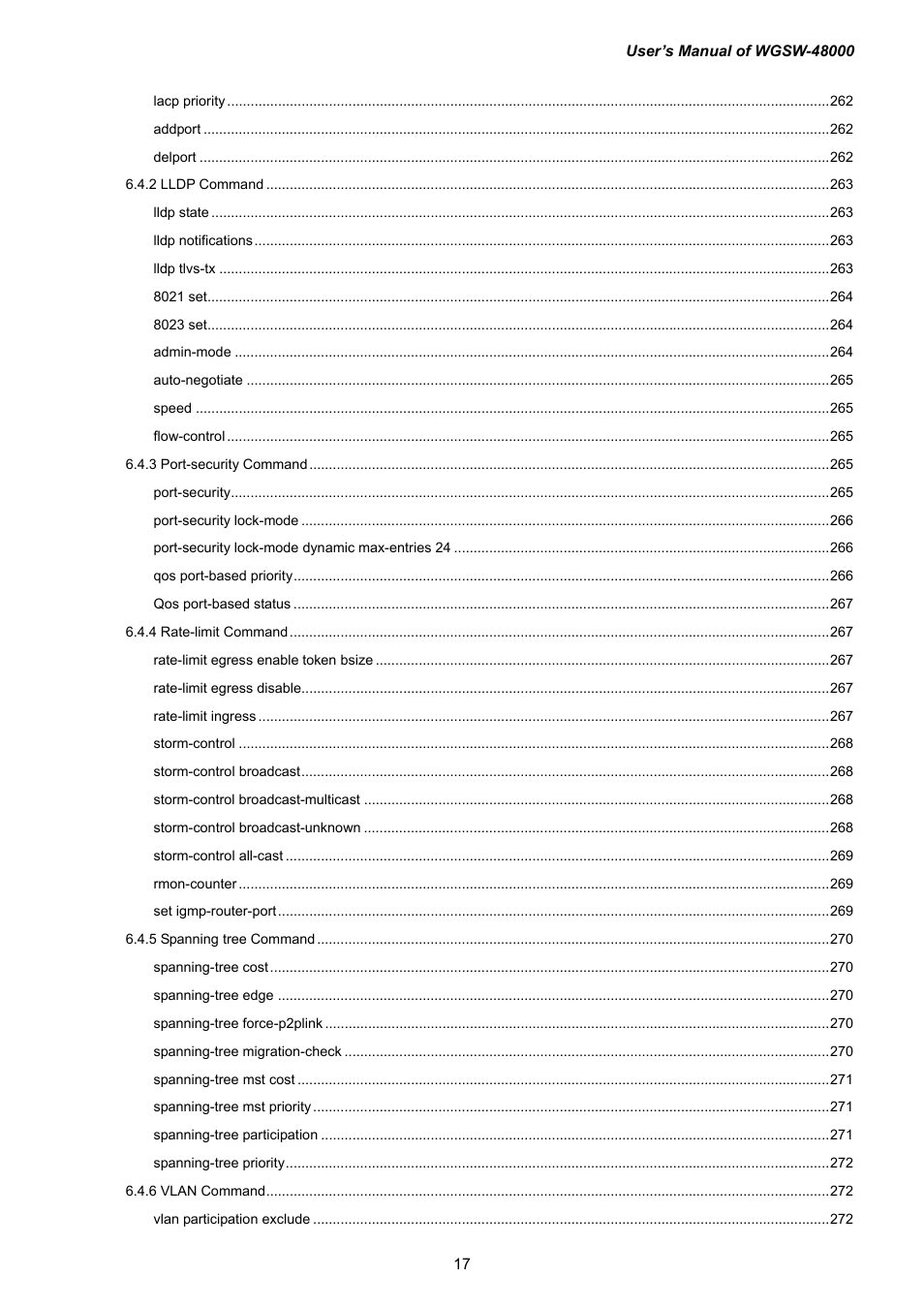 PLANET WGSW-48000 User Manual | Page 17 / 293