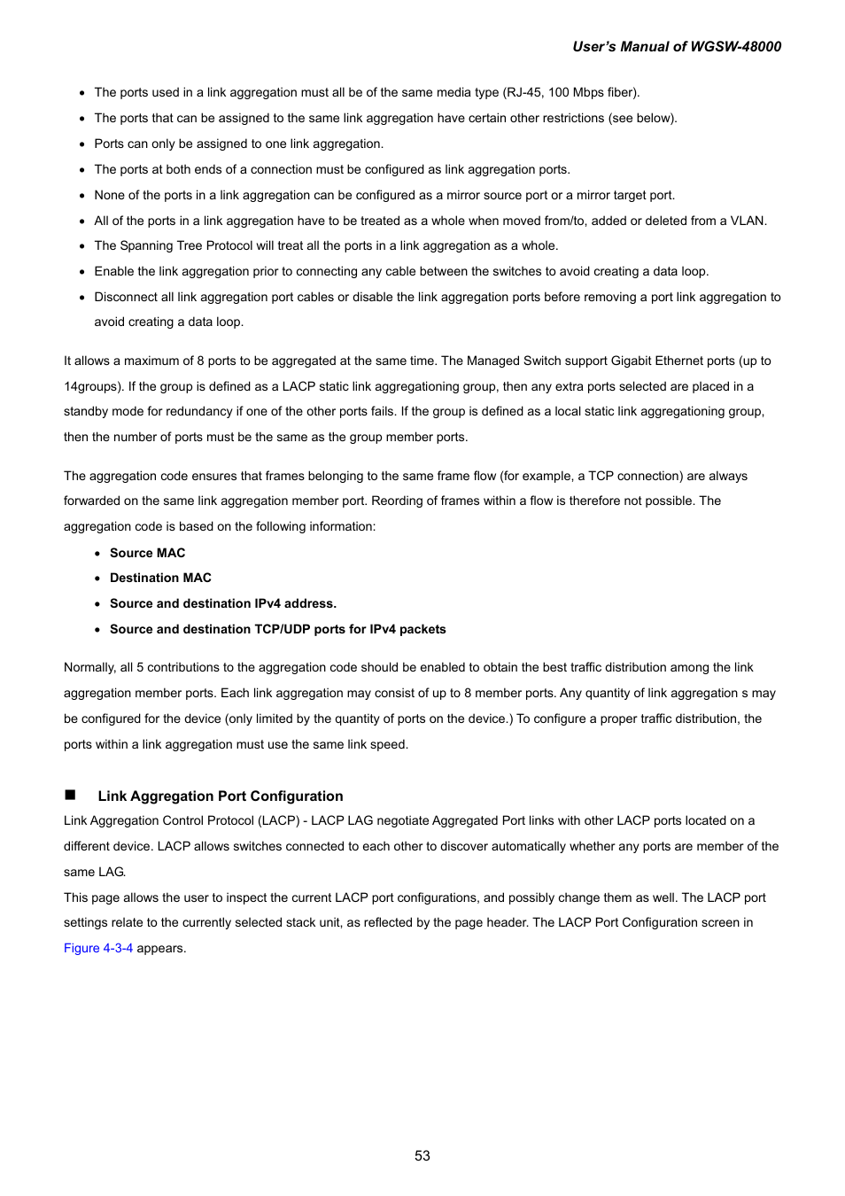 PLANET WGSW-48000 User Manual | Page 53 / 293