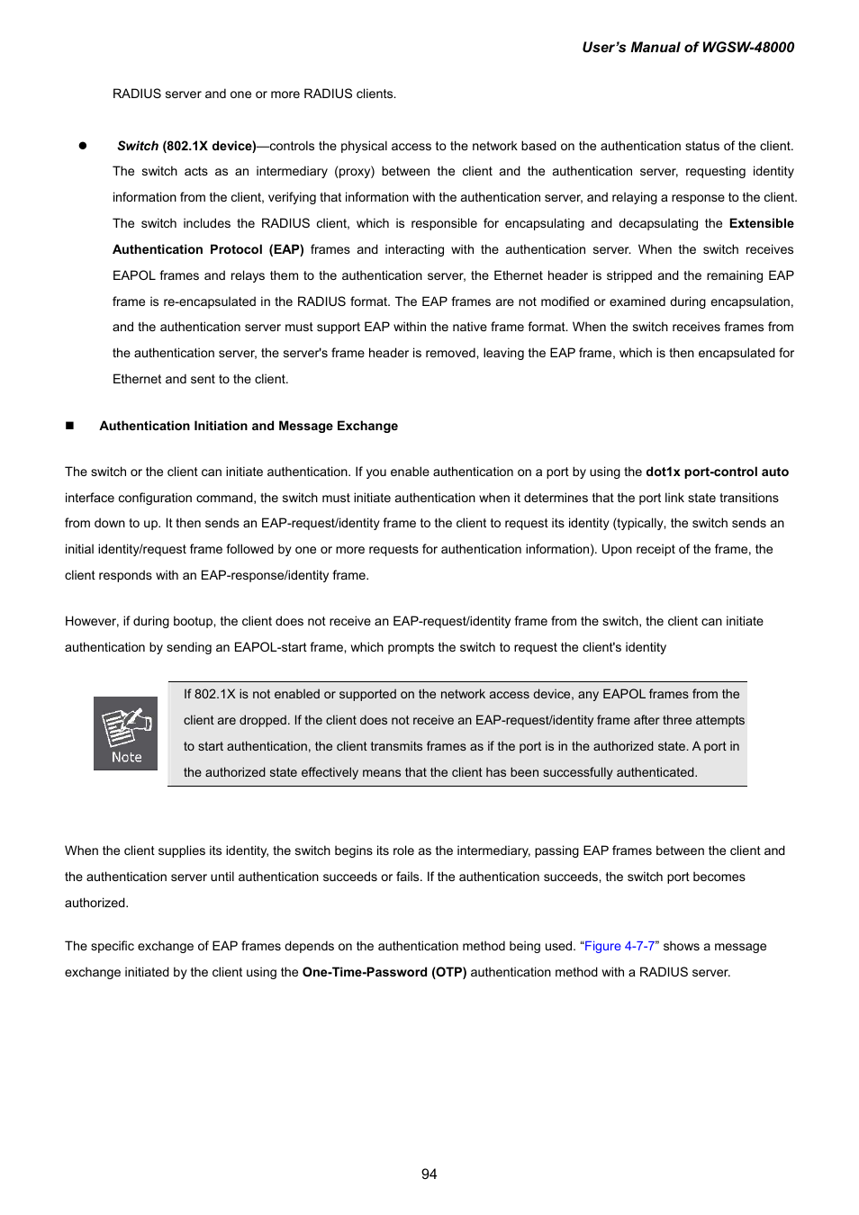PLANET WGSW-48000 User Manual | Page 94 / 293