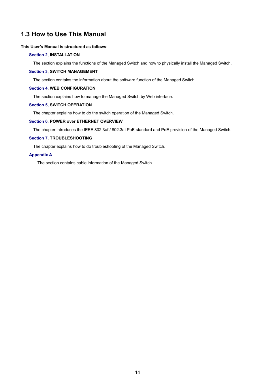 3 how to use this manual | PLANET WGSW-48040HP User Manual | Page 14 / 375