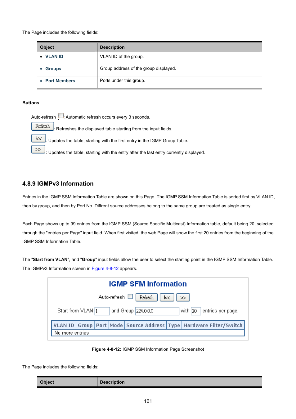 9 igmpv3 information | PLANET WGSW-48040HP User Manual | Page 161 / 375