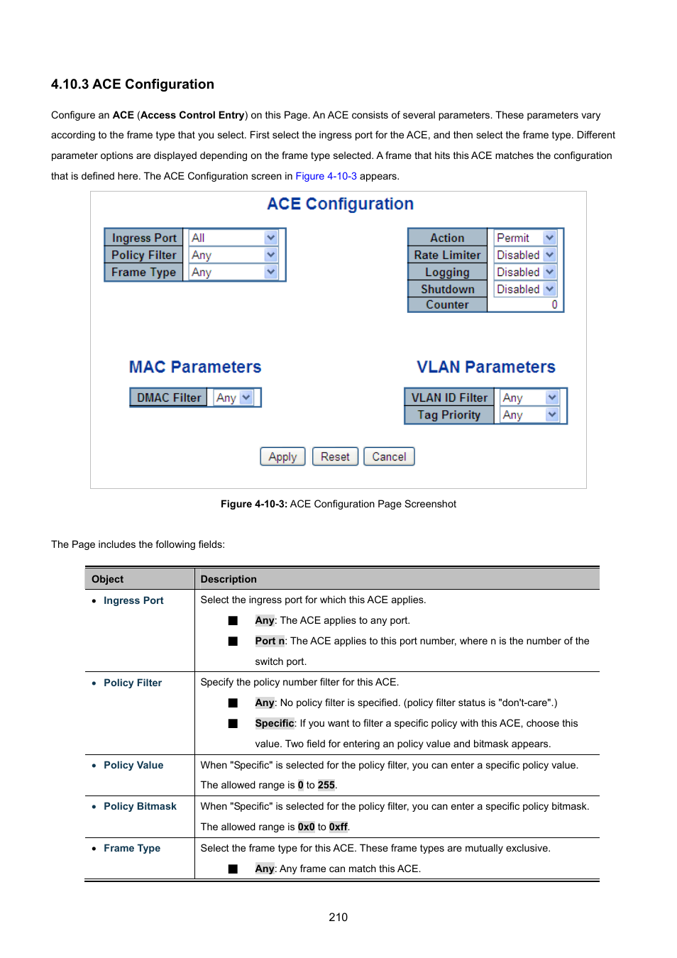 3 ace configuration | PLANET WGSW-48040HP User Manual | Page 210 / 375