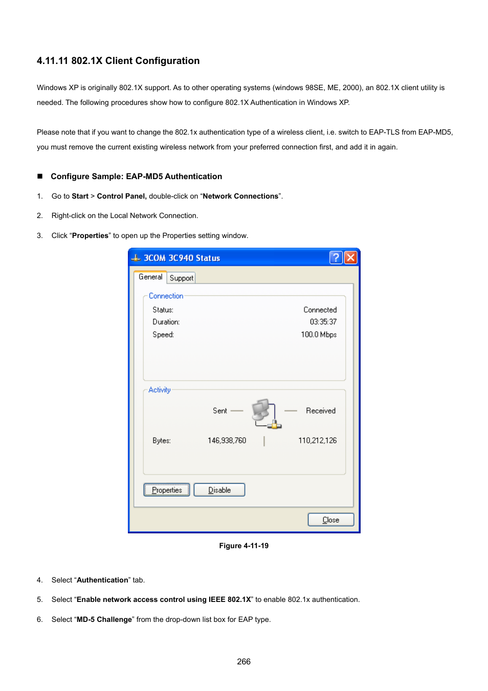 11 802.1x client configuration | PLANET WGSW-48040HP User Manual | Page 266 / 375