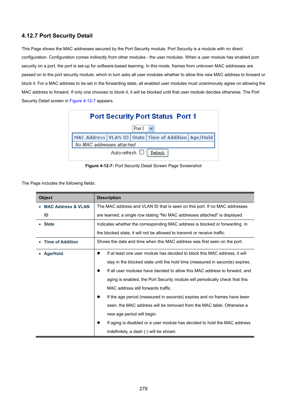 7 port security detail | PLANET WGSW-48040HP User Manual | Page 279 / 375