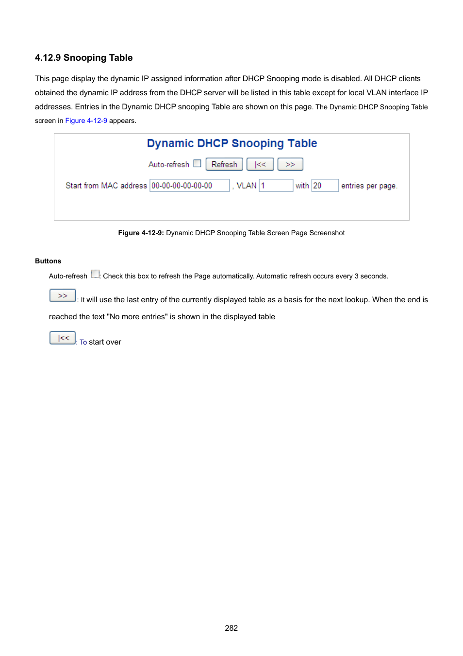 9 snooping table | PLANET WGSW-48040HP User Manual | Page 282 / 375
