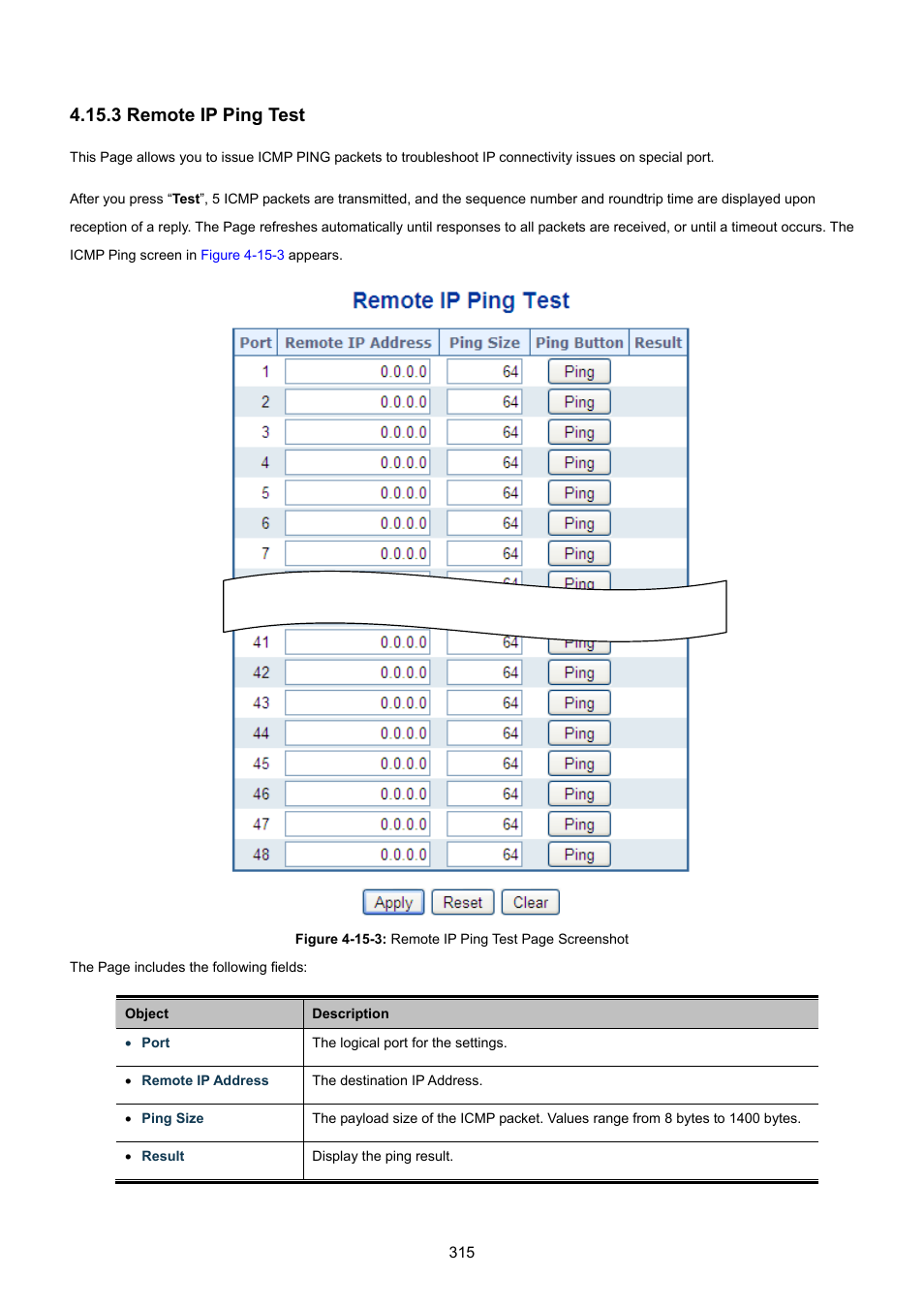 3 remote ip ping test | PLANET WGSW-48040HP User Manual | Page 315 / 375