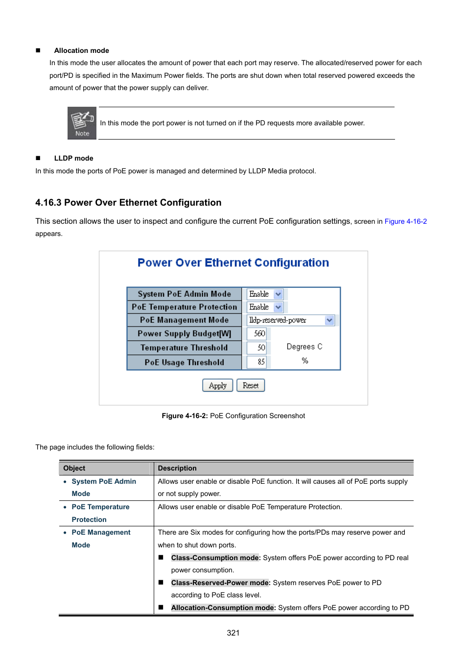 3 power over ethernet configuration | PLANET WGSW-48040HP User Manual | Page 321 / 375