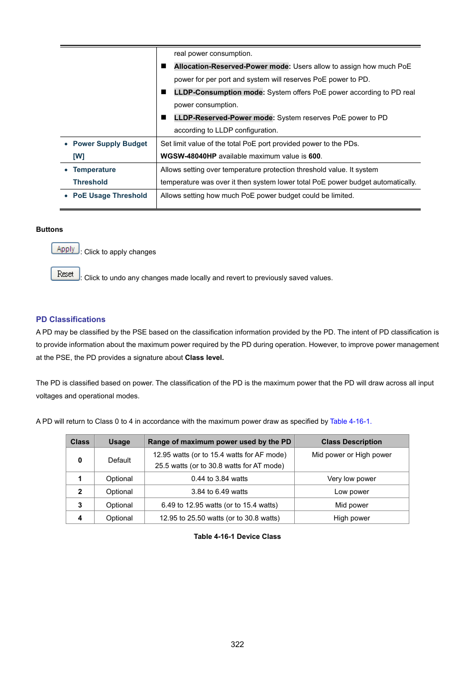 PLANET WGSW-48040HP User Manual | Page 322 / 375
