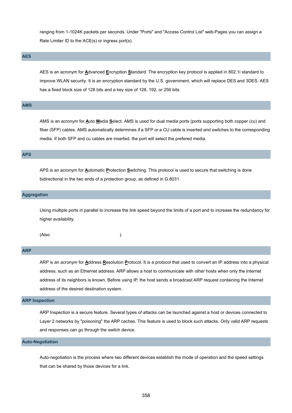 PLANET WGSW-48040HP User Manual | Page 358 / 375