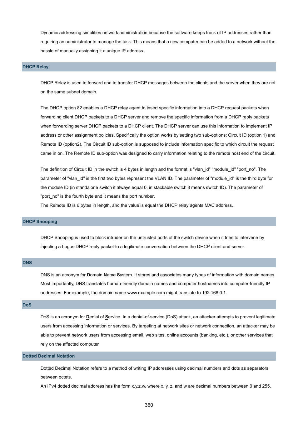 PLANET WGSW-48040HP User Manual | Page 360 / 375