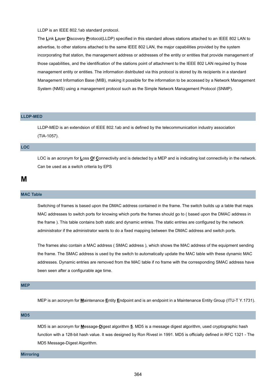 PLANET WGSW-48040HP User Manual | Page 364 / 375