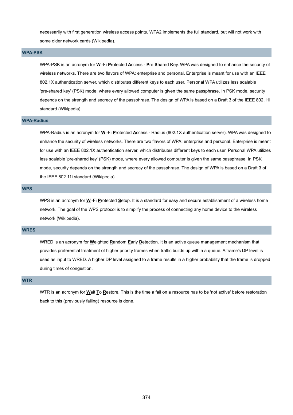 PLANET WGSW-48040HP User Manual | Page 374 / 375