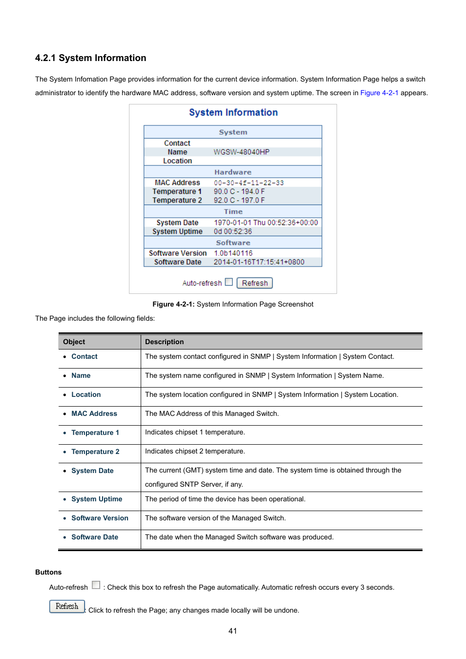 1 system information | PLANET WGSW-48040HP User Manual | Page 41 / 375