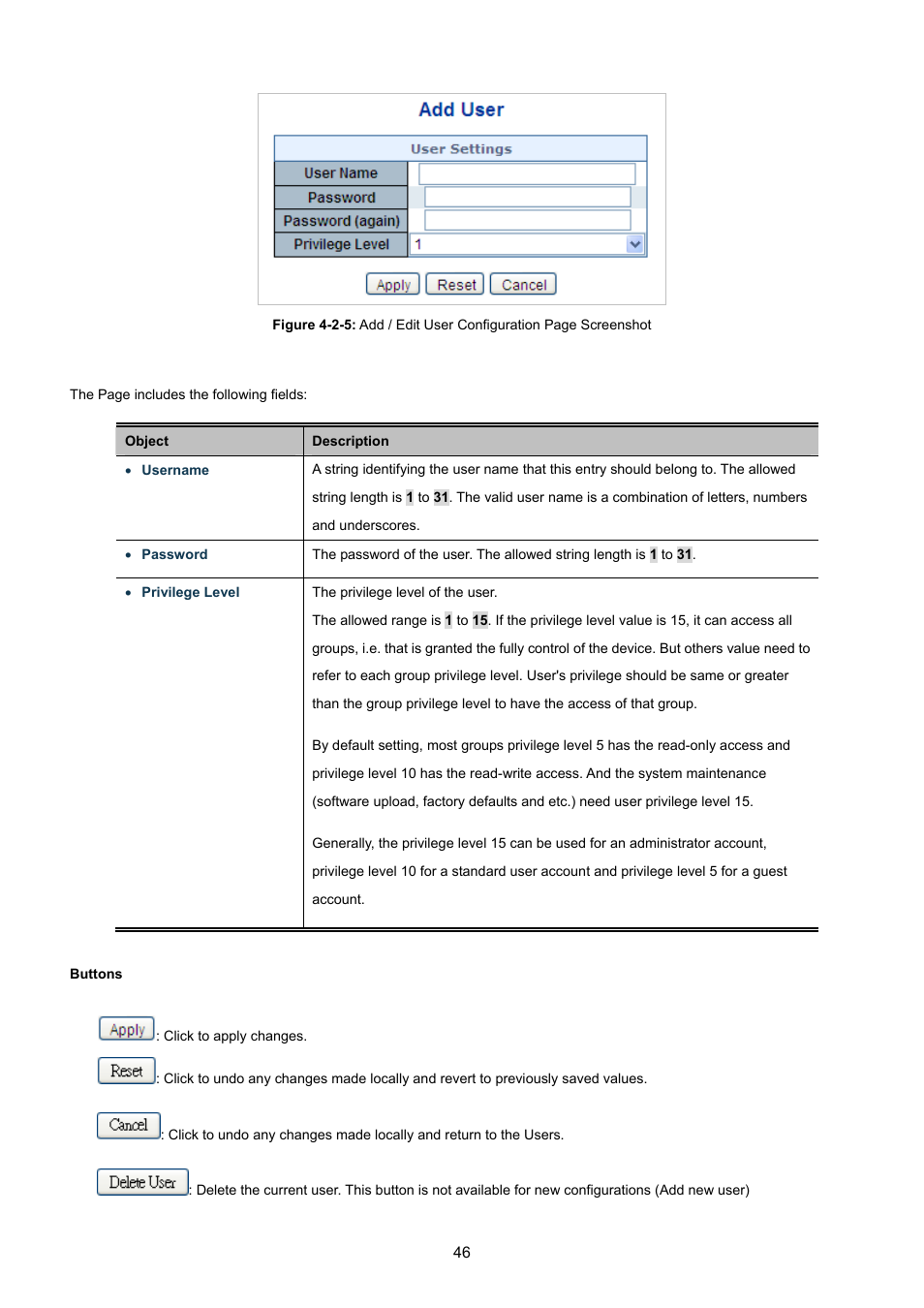 PLANET WGSW-48040HP User Manual | Page 46 / 375