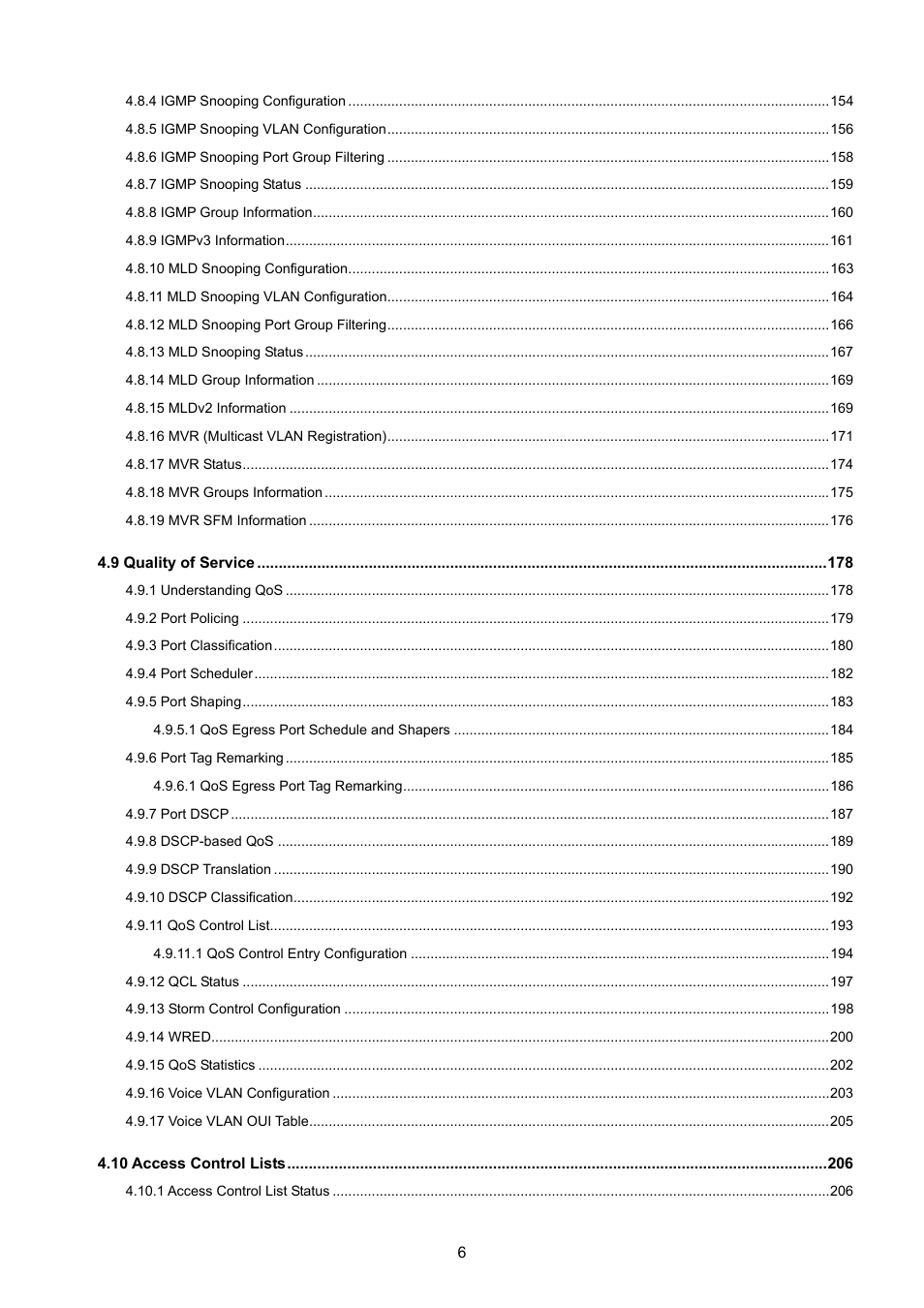 PLANET WGSW-48040HP User Manual | Page 6 / 375