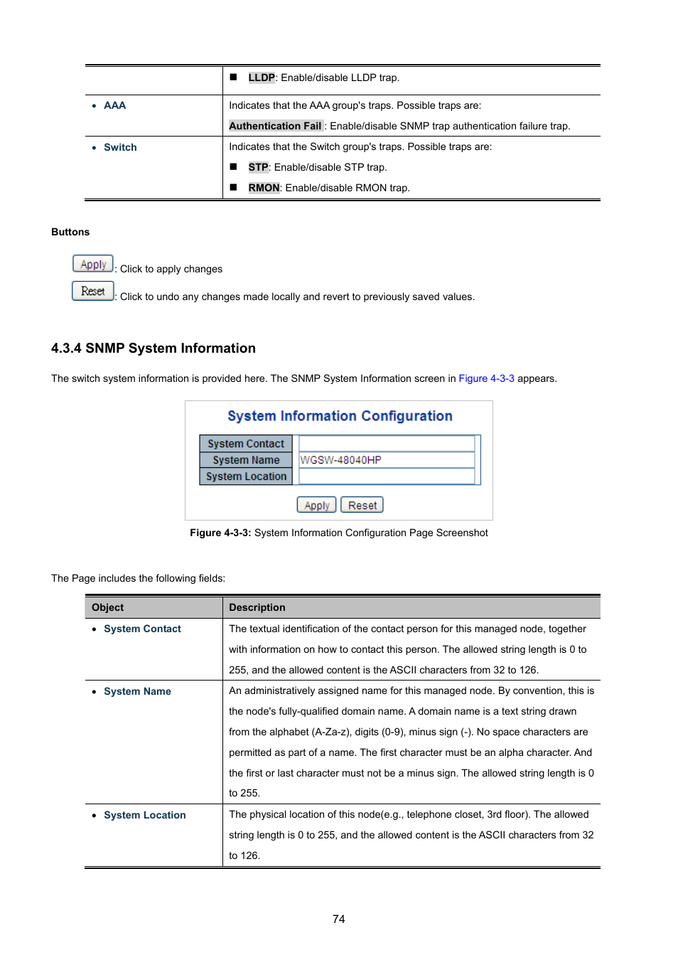 4 snmp system information | PLANET WGSW-48040HP User Manual | Page 74 / 375