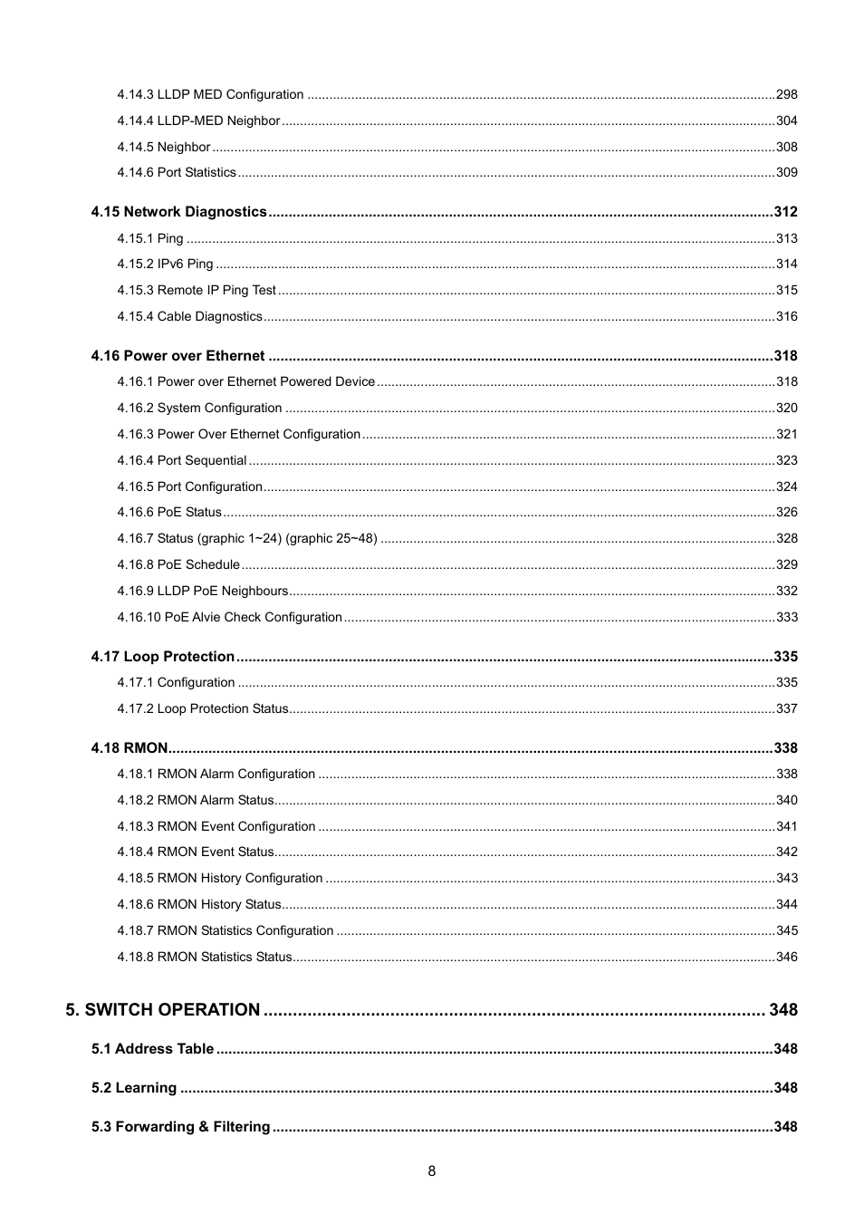 PLANET WGSW-48040HP User Manual | Page 8 / 375