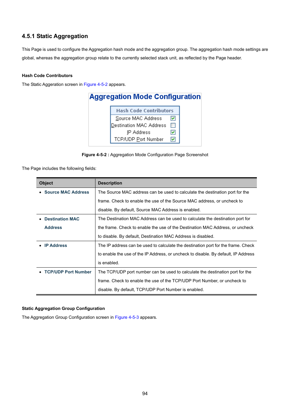 1 static aggregation | PLANET WGSW-48040HP User Manual | Page 94 / 375